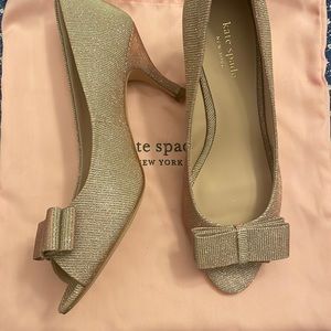 Kate spade peep toe kitten heels size 9